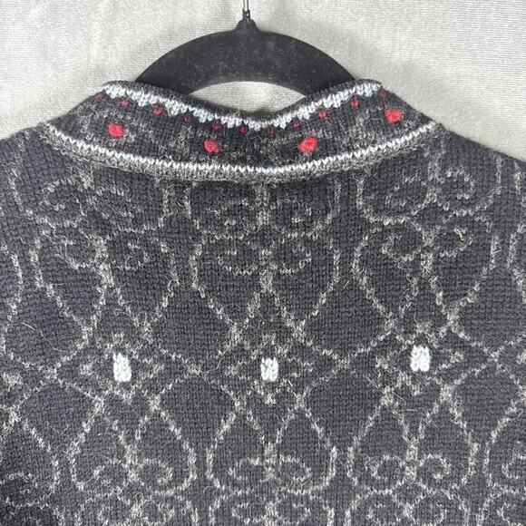 Mac Duff Sweater Woman's Medium Lined Full Zip Up Cardigan Shetland Wool Alpine - Picture 9 of 12